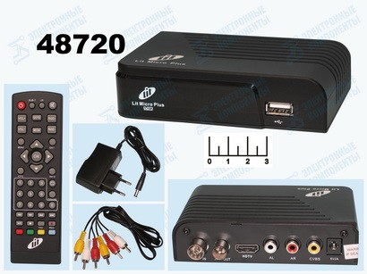 Ресивер цифровой телевизионный DVB-T2 Lit Micro Plus + медиаплеер