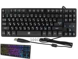 Клавиатура компьютерная USB проводная Smartbuy SBK-356G-K с подсветкой