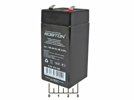 Аккумулятор 4V 4.5A VRLA4-4.5 Robiton
