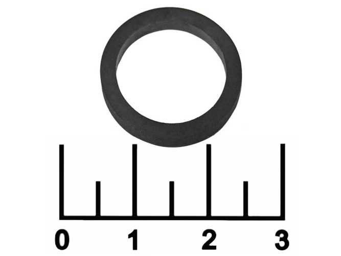Кольцо уплотнительное резиновое 15*2.5*2мм черное