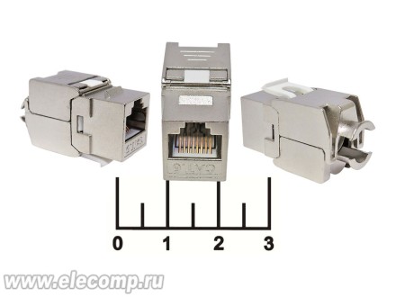 Разъем компьютерный гнездо 8P8C (RJ-45) вставка 5-категории RH-RJ45STP180/5E металл