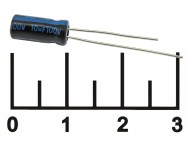 Конденсатор электролитический ECAP 10мкФ 100В 10/100V 0511 105C (TK)