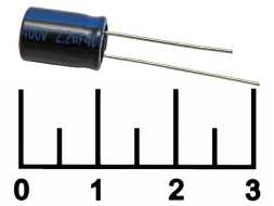 Конденсатор электролитический ECAP 2.2 мкФ 400В 2.2/400V 0811 105C (TK)