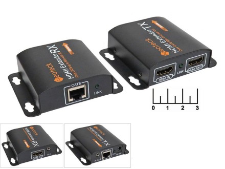 Комплект для передачи HDMI сигнала по витой паре до 50м + ик-передатчик Neoteck NTK039CEU