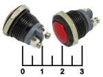 Кнопка GQ16B-10/B/R/N без фиксации антивандальная красная (16мм) 2 контакта под винт (чк)