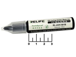 Лак защитный для плат Relife RL-UVH901B 10мл (черный)(69950)