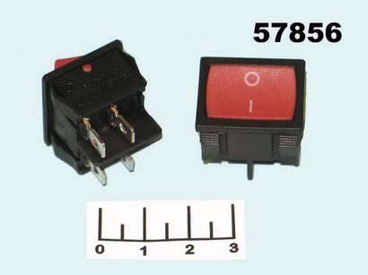 Выключатель 250/5 MRS-2C красный 4 контакта (KCD-5/MRS-201)