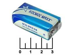 Батарейка 6F22-9V Космос Maxx