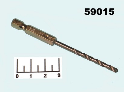 Сверло-бита 3.3*65мм по металлу FIT 34033