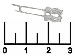 Держатель вставки плавкой ВП 5*20 на плату (металл) FC-05C-E-01