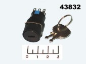 Выключатель ключ (Y16-22Y) 3-х позиционный 6 контактов