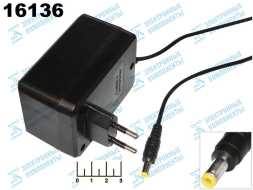 Блок питания 12V 1A B12-1000 Robiton (+ внутри) (5.5*2.5)