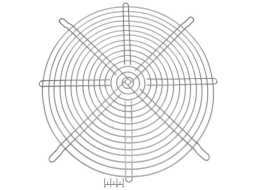 Решетка для вентилятора 280*280мм
