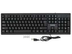 Клавиатура компьютерная USB проводная Smartbuy SBK-115-K черная