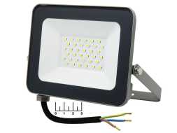 Прожектор светодиодный 220V 30W 6500K белый холодный 36LED СДО 07-30 LPD0701-30-K03 IP65