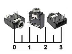 Разъем AUD 3.5 гнездо стерео на плату с отключением (CKX3-3.5-01) (EJ-214M) (S0952)
