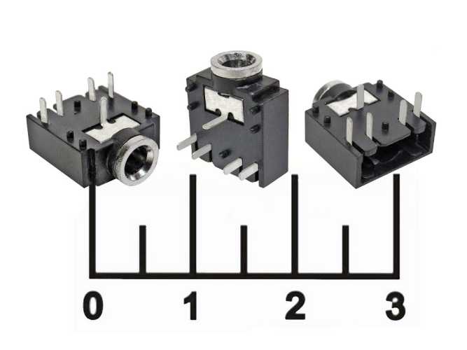 Разъем AUD 3.5 гнездо стерео на плату с отключением (CKX3-3.5-01) (EJ-214M) (S0952)