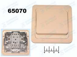 Выключатель 1-клавишный Universal (Валери) слоновая кость (Б-В0021)