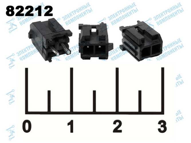 Разъем 2pin штекер на плату MF3-2*1 SA