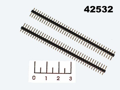 Разъем PLS2-40 штекер шаг 2.0мм черный