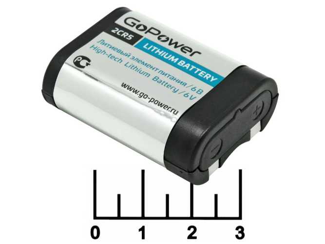 Батарейка 2CR5 6V GoPower