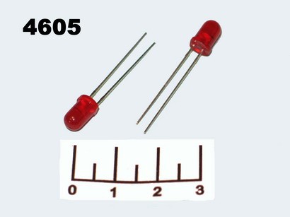 Светодиод LED L-56BID-B мигающий красный 5мм 9V