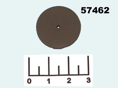 Диск шлифовальный серый 22*3мм (резина средняя) 11156