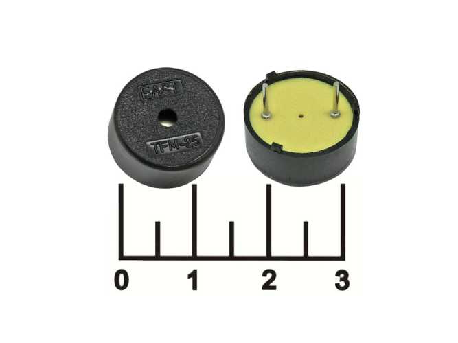 Пьезоизлучатель TFM-25 9V 80дБ