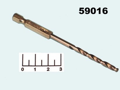 Сверло-бита 4.0*75мм по металлу FIT 34040