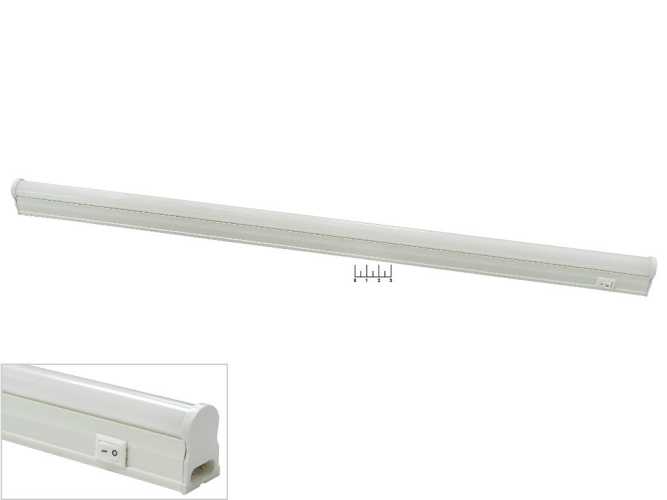 Светильник светодиодный накладной T5 8W 4200K белый с выключателем Ecola 570*22*33 LT5V80ELC