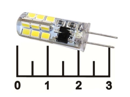 Лампа светодиодная 220V 3W G4 4000K белый 24LED Jazzway (11*38)
