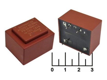 Трансформатор 12V 0.150A PE301051-1