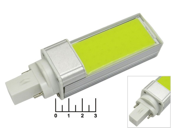 Лампа светодиодная 85-265V 7W G23 4200K белый COB 2 контакта