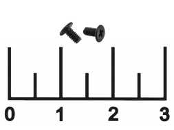 Винт для ноутбука М2*4мм черный (1 штука)