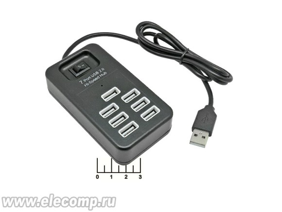 USB Hub 7 port HI-Speed P-1602 1м