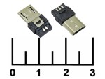 Разъем питания micro USB 5pin штекер