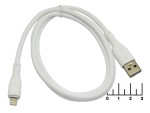 Шнур USB-iPhone Lightning 1м silicon Hoco X67 (белый)
