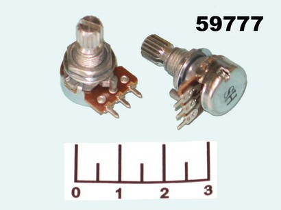 Резистор переменный 10 кОм RK-1233N1-B (+43) (S0226/WH120-1) (S0226)