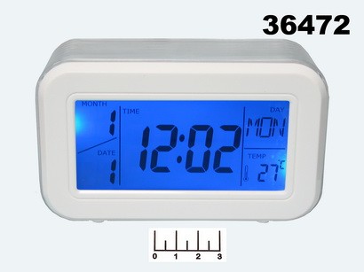 Часы цифровые + термометр №3801
