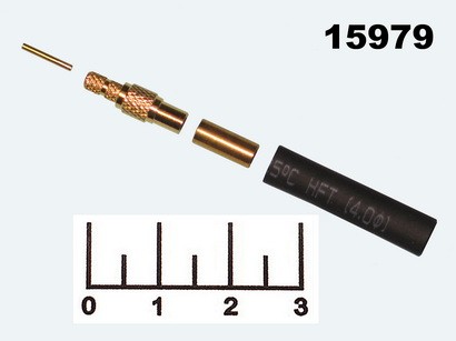 Разъем MMCX-C316J/C188J/C174J гнездо обжимной gold на кабель