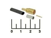 Разъем SMB штекер обжимной gold на кабель (SMB-C316J)