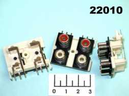 Разъем RCA 4 гнезда на плату (RS-409)