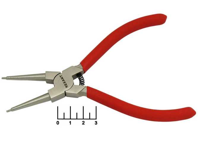 Круглогубцы 160мм для стопорных колец Rexant 12-4638