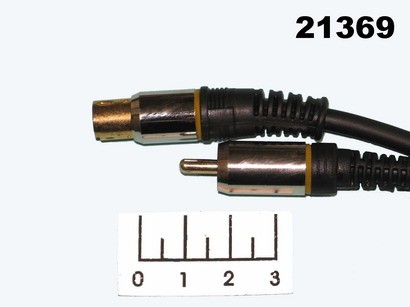Шнур 1RCA-mini DIN 4pin 1.5м комбинированный Dayton