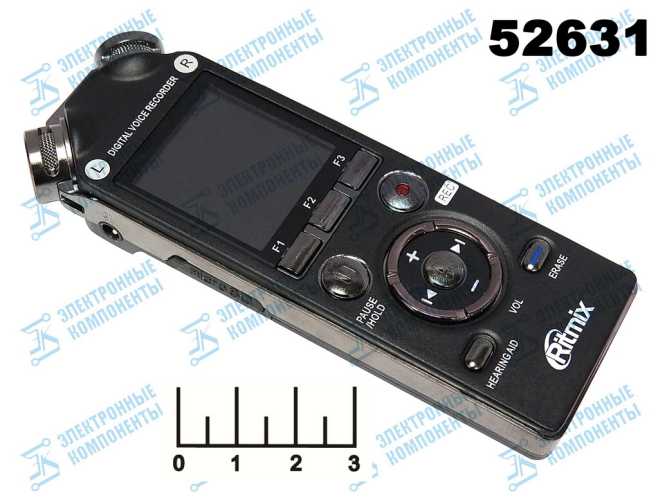 Диктофон Ritmix RR-989 + MP3 + FM цифровой 8Gb