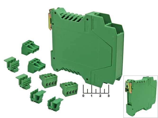 Корпус BOX 116*101*18 TC-1004 на DIN-рейку + клеммники