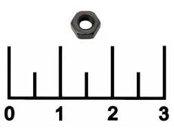 Гайка М3 5.5*2.5 черная (1 штука)
