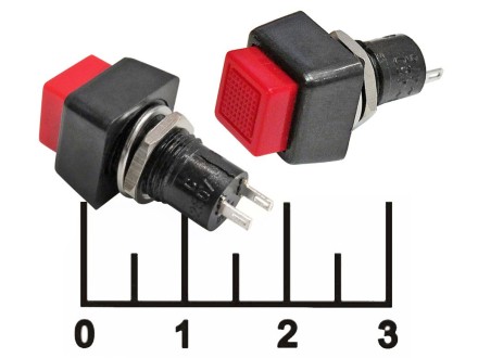 Кнопка MPBS-Q/R красная с фиксацией 21А (ЧК)
