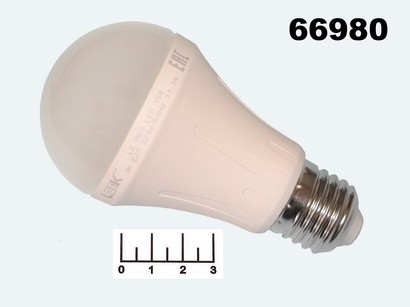 Лампа светодиодная 220V 15W E27 3000K белый теплый A60 Leek LE (60*116)
