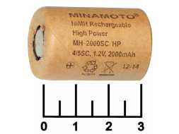 Аккумулятор 1.2V 2A Ni-MH 4/5SC MH-2000SC/HP Minamoto